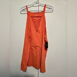 Torrid Vintage Cotton High Neck Slashed Cami